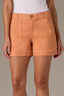 Autumn Sunset High Rise Double Pocket Fray Hem Dart Seam Contour Shape Technology Short
