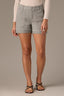 Deep Seagrass High Rise Double Pocket Fray Hem Dart Seam Contour Shape Technology Short