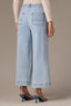 Light Blue Denim Skyrise Seaming Cropped Hem Dart Seam REPREVE Contour Shape Technology Whitney Wide Leg Jean
