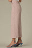 Coffee Stripe Denim Contour Shape Technology Skyrise Striped Cropped Wide Leg Utility Jean