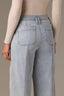 Light Blue Denim Skyrise Utility Pocket Center Seam Dart Seams Cropped Hem REPREVE Contour Shape Technology Wide Leg Jean