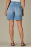 Light Blue Denim Contour Shape Technology High Rise Relaxed Short