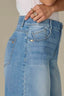 Light Blue Denim Contour Shape Technology High Rise Relaxed Short