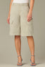 Eucalyptus Contour Shape Technology Skyrise Angled Dart Seams Patch Pocket Wraparound Pockets Relaxed Bermuda Short