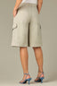 Eucalyptus Contour Shape Technology Skyrise Angled Dart Seams Patch Pocket Wraparound Pockets Relaxed Bermuda Short