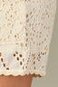 Ecru Skyrise Pull-On Glider Waist Patch Pockets Scallop Trim Eyelet Detail Short

