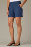 Ensign Blue Contour Shape Technology Skyrise Curved Yoke Hook Zip Closure Fixed Cuff Hem Short