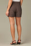 Espresso Contour Shape Technology Skyrise Curved Back Yoke Double Hook Seaming Detail Fixed Cuff Hem Short