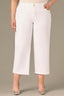 Optic White Denim Skyrise Fray Hem Round Up Contour Shape Technology Wyatt Wide Leg Boyfriend Plus Size Jean