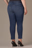 Dark Navy Denim Sophie Mid-Rise Cropped Ankle Hem Skinny Plus Size Jean
