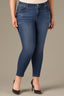 Blue Denim Sophie Contour Shape Technology Mid-Rise Cropped Ankle Hem Skinny Plus Size Jean