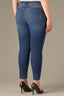 Blue Denim Sophie Contour Shape Technology Mid-Rise Cropped Ankle Hem Skinny Plus Size Jean