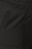 Black Skyrise Elastic Pull-OIn Banded Waist Faux Fly Patch Pocket Angled Dart Seam Plus Size Short