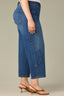 Blue Denim Contour Shape Technology High Rise V-Yoke V-Shaped Pockets Front Panels Plus Size Barely Barrel Jean