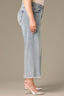 Light Blue Artisanal Denim Skyrise Fray Hem Round Up Contour Shape Technology Wyatt Wide Leg Boyfriend Plus Size Jean