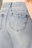 Light Blue Artisanal Denim Skyrise Fray Hem Round Up Contour Shape Technology Wyatt Wide Leg Boyfriend Plus Size Jean