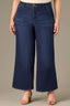 Indigo Denim Whitney Skyrise Wide Leg Tulip Hem Plus Size Jean