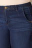 Indigo Denim Whitney Skyrise Wide Leg Tulip Hem Plus Size Jean