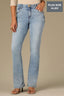 Light Blue Artisanal Denim Contour Shape Technology High Rise Repreve Itty Bitty Boot Plus Size Jean