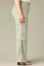 Eucalyptus Contour Shape Technology Skyrise Dart Seam Double Flap Patch Pocket Faux Side Utility Pockets Plus Size Wide Leg Utility Pant