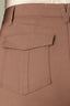 Mocha Contour Shape Technology Skyrise Dart Seam Double Flap Patch Pocket Faux Side Utility Pockets Plus Size Wide Leg Utility Pant