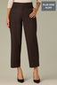 Cold Brew Contour Shape Technology Skyrise Angled Dart Seams Extended Tab Hook Zip Fly Trouser Front Faux Back Side Panels Double Waistband Teagan Ankle Straight Leg  Plus Size Trouser
