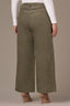 Lily Pad Contour Shape Technology Skyrise Double Side Seam V-Yoke Wide Leg Plus Size Trouser