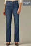 Blue Denim Contour Shape Technology Mid-Rise Sweetheart Shaped Back Yoke Brittany Plus Size Baby Boot Jean