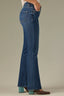 Blue Denim Contour Shape Technology Mid-Rise Sweetheart Shaped Back Yoke Brittany Plus Size Baby Boot Jean