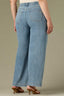 Mid Blue Denim Contour Shape Technology High Rise REPREVE Sam Plus Size Wide Leg Jean