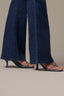 Indigo Denim High Rise Contour Shape Technology Out There Flare Petite Jean