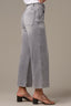 Grey Artisanal Denim Wyatt Contour Shape Technology Skyrise Wide Leg V-Pocket Petite Jean