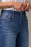 Blue Denim Sam High Rise Contour Shape Technology Wide Leg Petite Jean