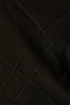 Black Three Quarter Dolman Drop Shoulder Sleeve Crew Neck Grid Stitch Straight Hem Plus Size Sweater Top
