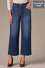 Blue Denim Contour Shape Technology Skyrise V-Pocket V-Yoke Fading Whiskering Wyatt Wide Leg Plus Size Jean