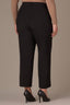 Black Contour Shape Technology Skyrise Extended Tab Side Panel Pleated Plus Size Trouser