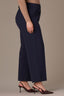 Ultra Navy Contour Shape Technology Skyrise Extended Tab Side Panel Pleated Plus Size Trouser
