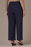 Ultra Navy Contour Shape Technology Skyrise Extended Tab Side Panel Pleated Plus Size Trouser