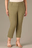 Lily Pad High Rise Contour Shape Technology Seaming Micro Slit Hem Straight Leg Plus Size Pant