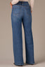 Mid Blue Denim Contour Shape Technology Skyrise Double Side Seam Gracie Wide Leg Plus Size Jean