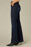 Dark Indigo Artisanal Denim Contour Shape Technology Skyrise Trouser Front Faux Back Welt Pockets Double Side Contrast Seam Plus Size Bootcut Jean