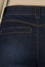 Dark Indigo Artisanal Denim Contour Shape Technology Skyrise Trouser Front Faux Back Welt Pockets Double Side Contrast Seam Plus Size Bootcut Jean