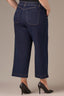 Dark Indigo Denim Wyatt Contour Shape Technology Skyrise Wide Leg V-Pocket Plus Size Jean