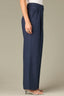 Navy Contour Shape Technology Ultra Skyrise Extended Tab Double Pleat Relaxed Petite Straight Leg Trouser