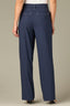 Navy Contour Shape Technology Ultra Skyrise Extended Tab Double Pleat Relaxed Petite Straight Leg Trouser